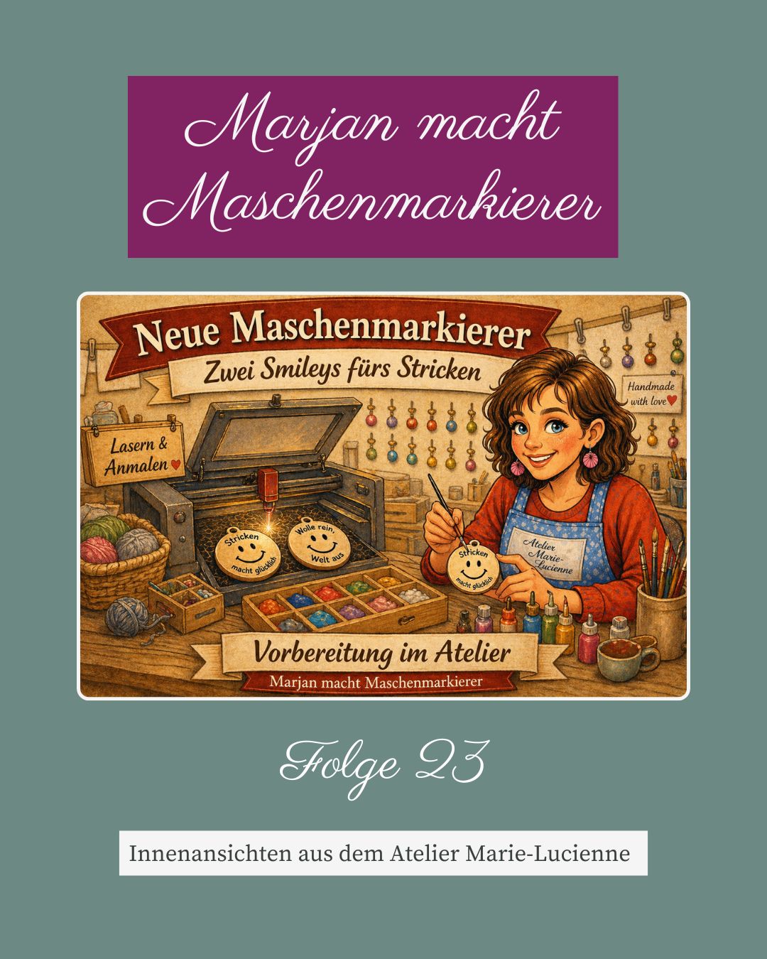 Titelbild "Marjan macht Maschenmarkierer" Folge 23