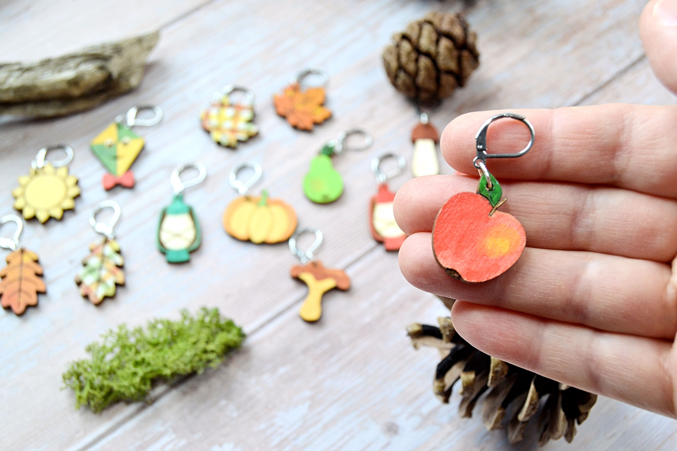 Über Atelier Marie-Lucienne - Herbstliche Maschenmarkierer