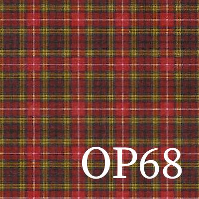 Origami Papier OP68 Tartan rotgolden