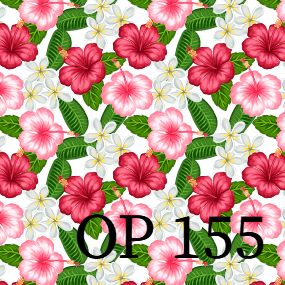 Origamipapier OP 155 Hibiskusblüte in pink und rot