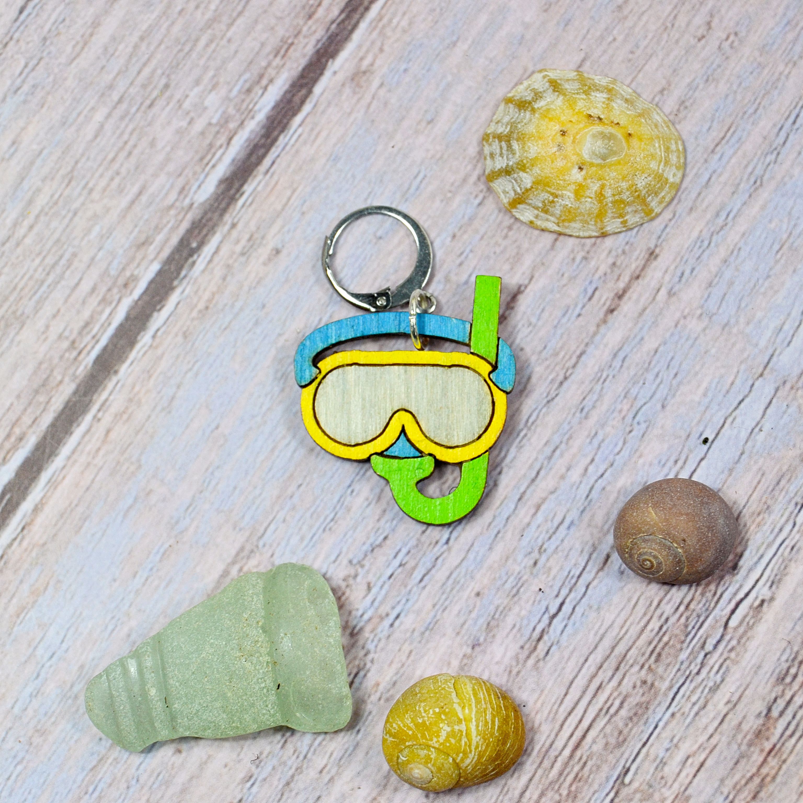 Holzmaschenmarkierer Schwimmbrille mit Schnorchel