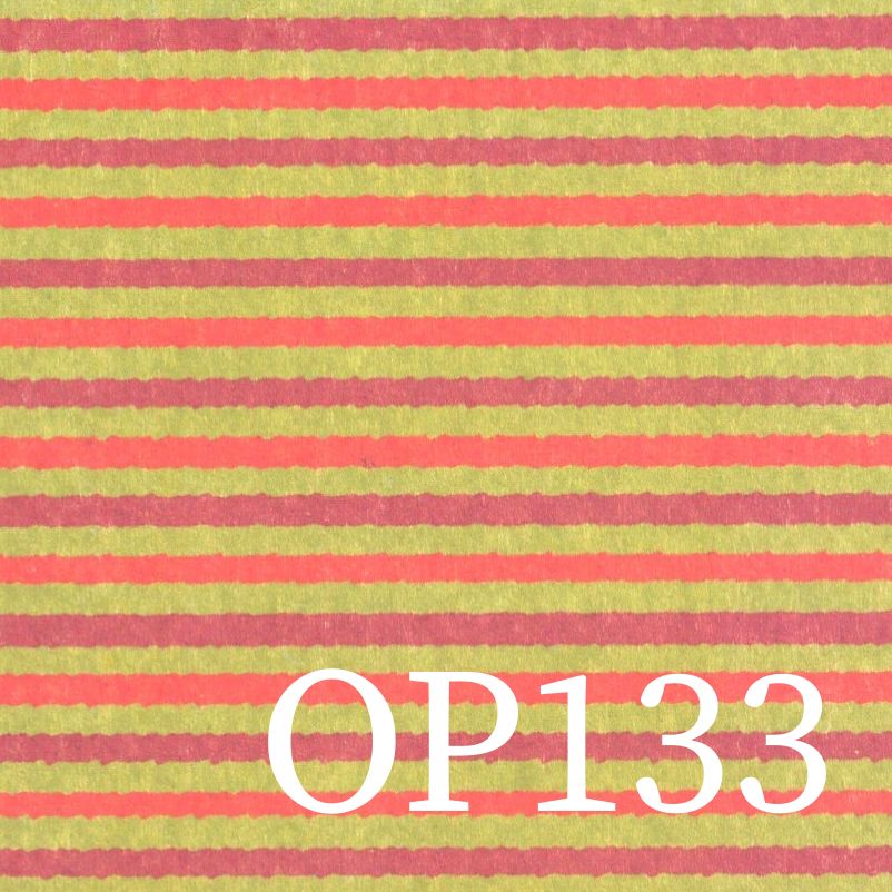 OP 133 rot-grün gestreiftes Origamipapier