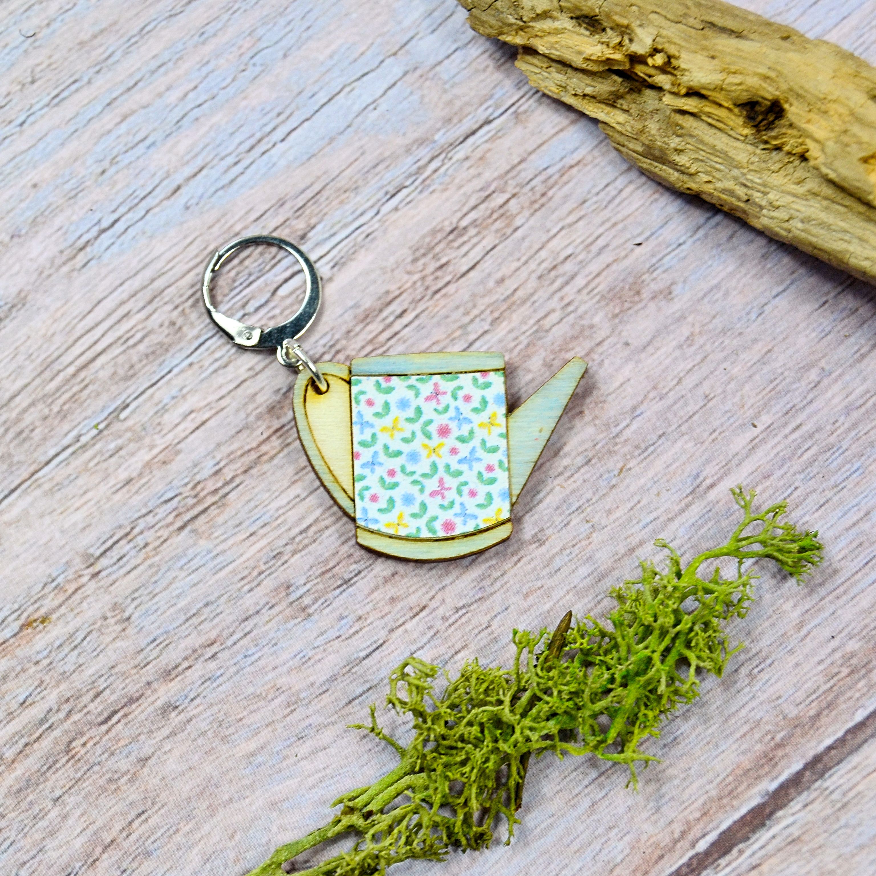 Holzmaschenmarkierer Gießkanne in Blau