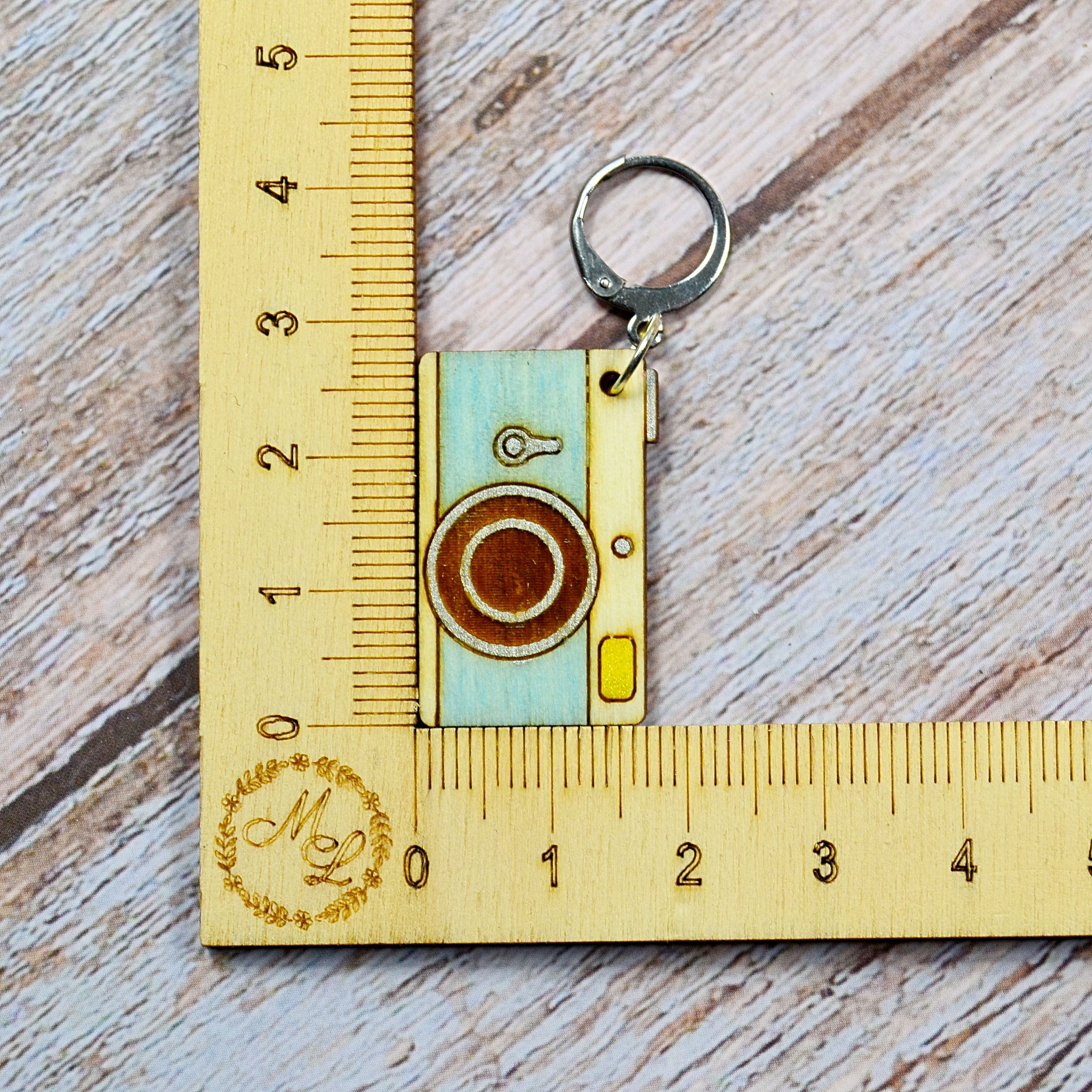 Holzmaschenmarkierer Kamera an Lineal