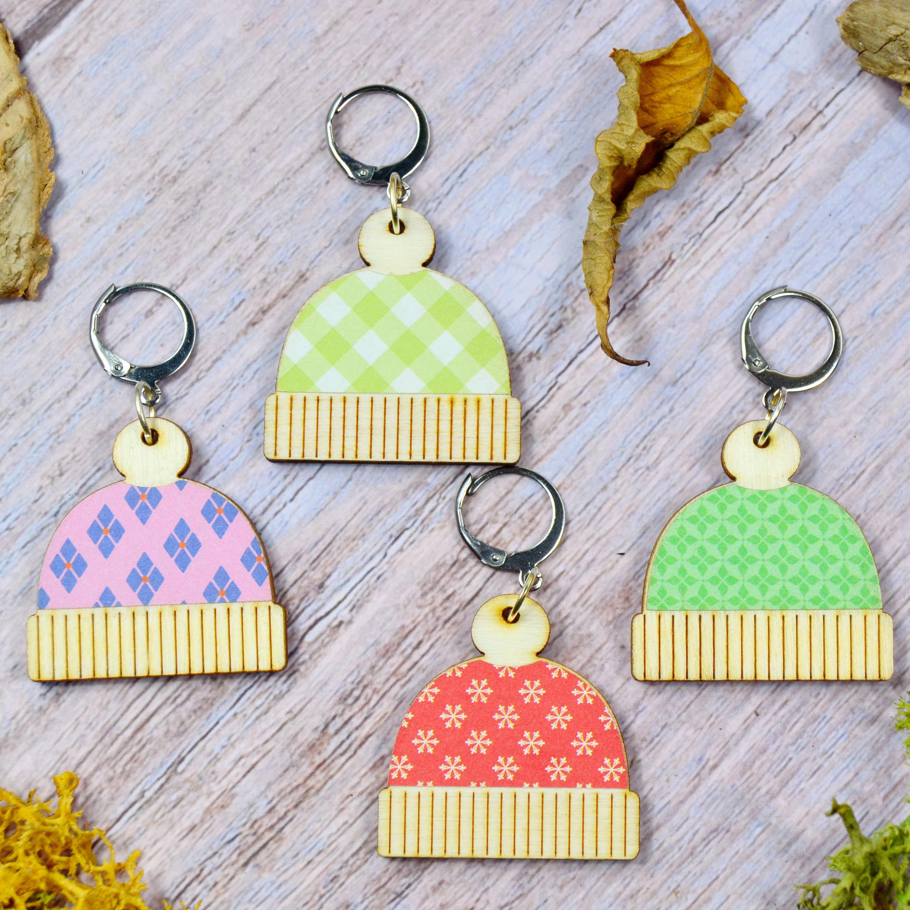 Holzmaschenmarkierer Wollmütze 4 Versionen