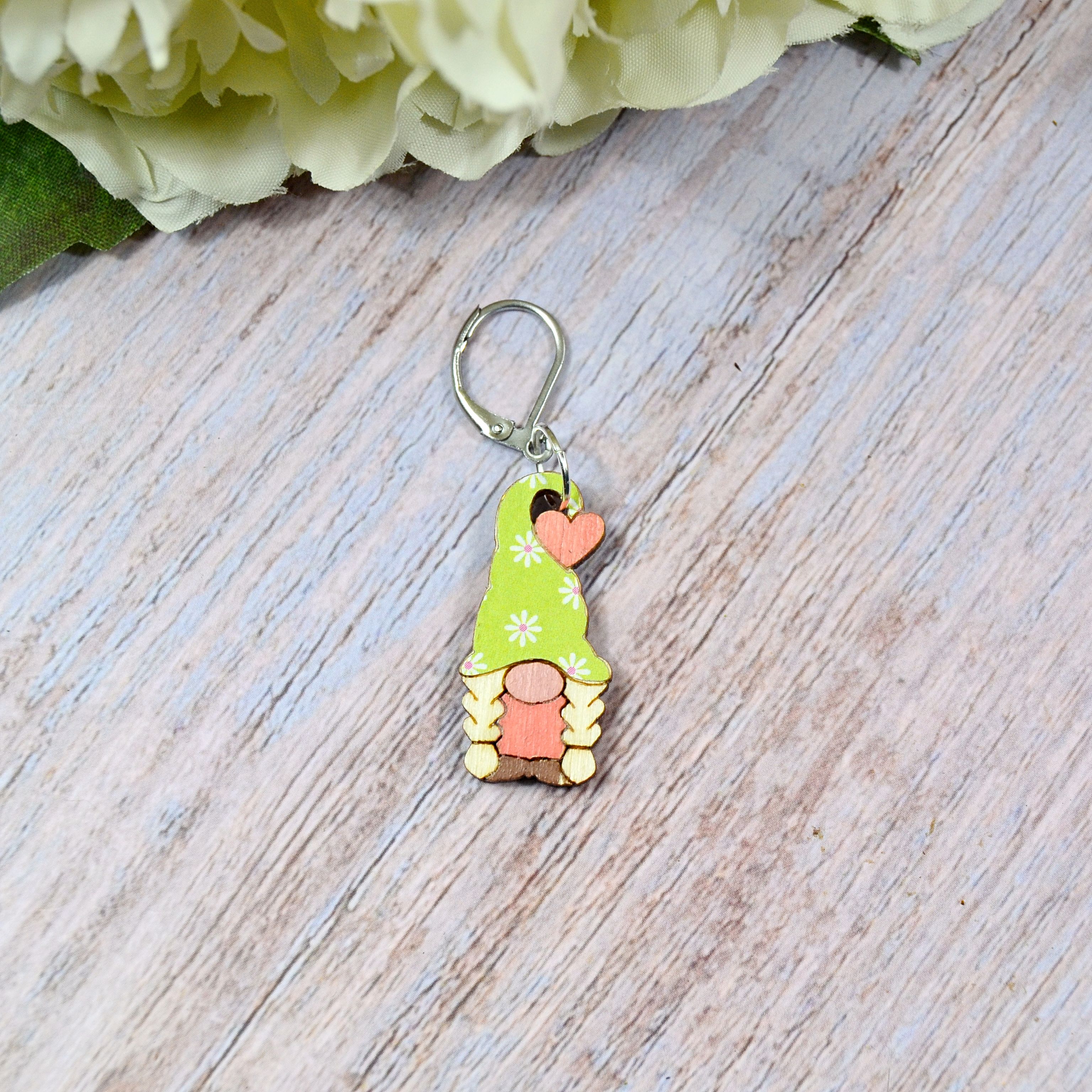 Holzmaschenmarkierer Wichtelinchen mit Herz