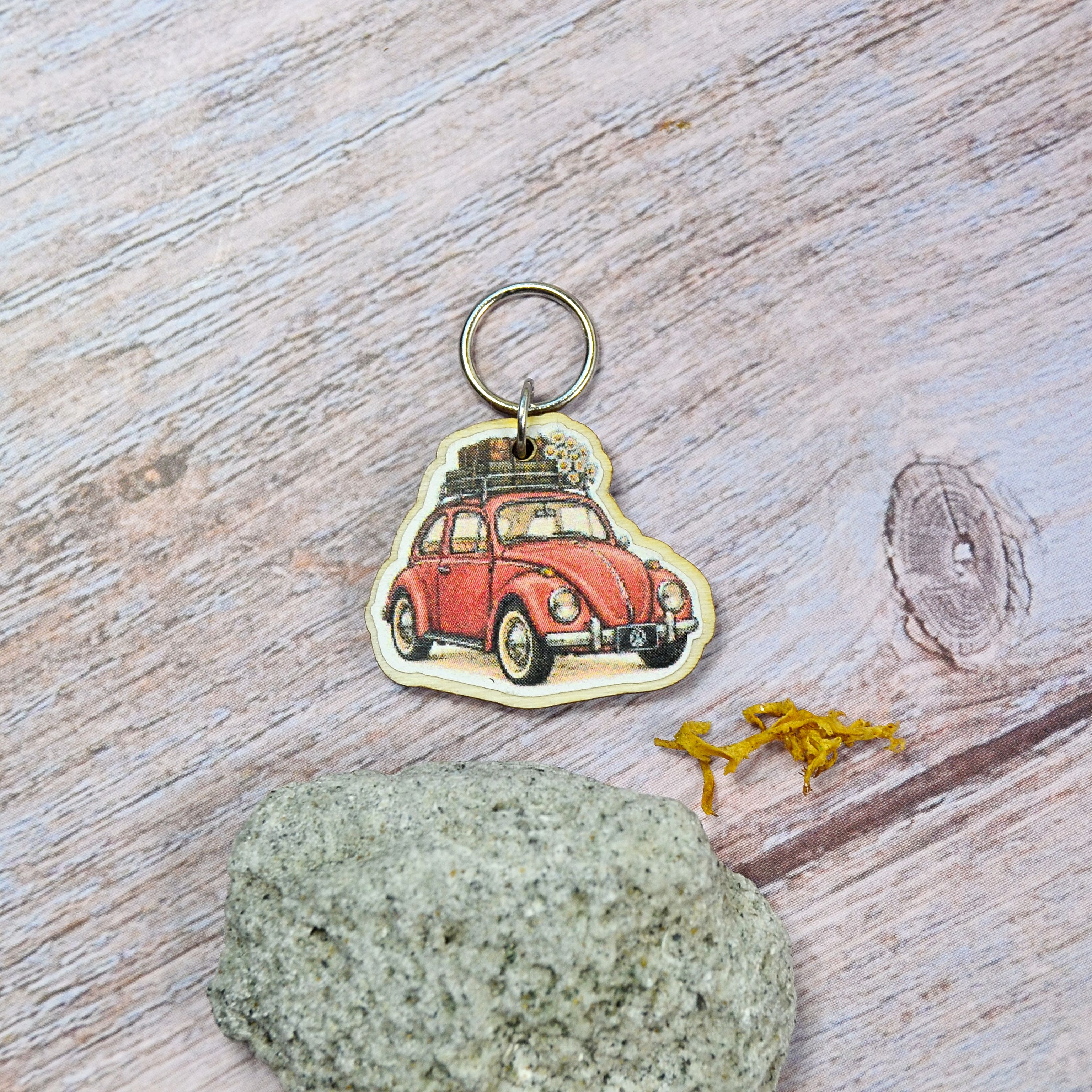 Holzmaschenmarkierer VW Käfer rot