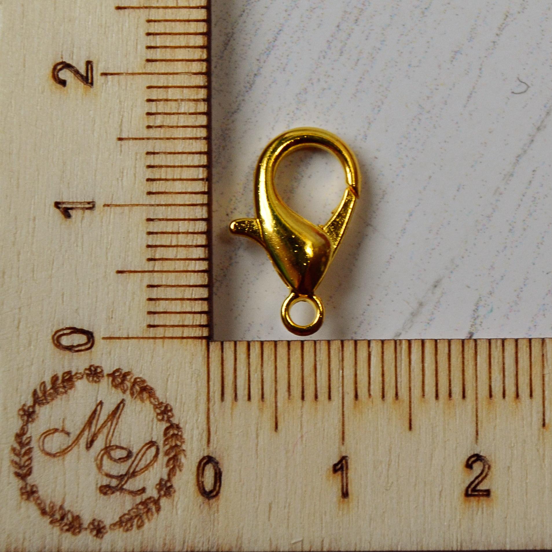 H4, 16mm Karabinerhaken goldfarbig