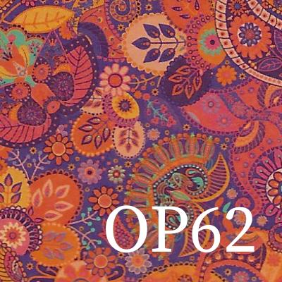 Origami Papier Paisley in bordeaux OP62