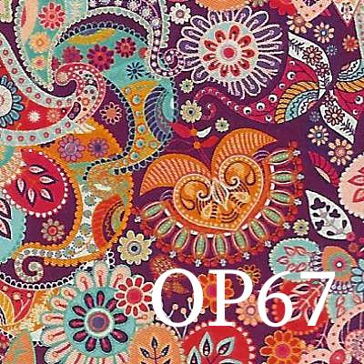 Origami Papier Paisley in bordeaux blass OP67