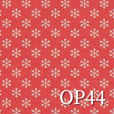 Origami Papier Schneeflocke auf rot OP44